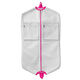 Personalized Natural Garment Bag with Pink Trim Image 2 of 3